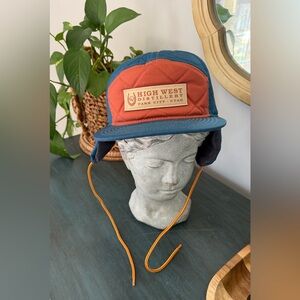 High West Distillery Park City Utah Quilted 7 panel hat with micro corduroy